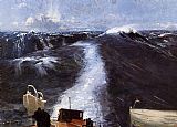 John Singer Sargent Canvas Paintings - Atlantic Storm